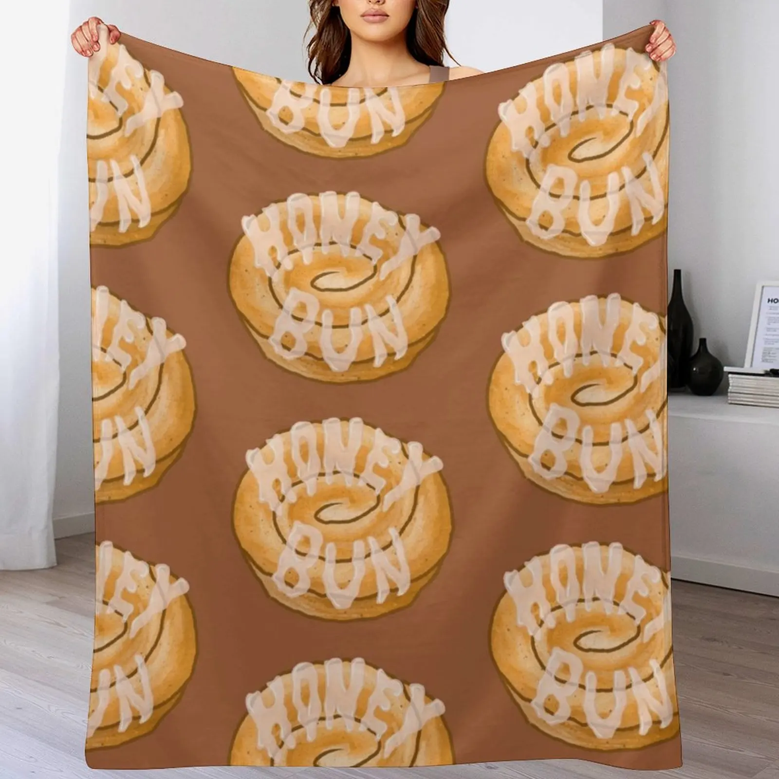 Honey Bun Throw Blanket Cozy Sofa Blanket for TV Watching Napping
Honey Bun Throw Blanket Cozy Sofa Blanket for TV Watching Napping