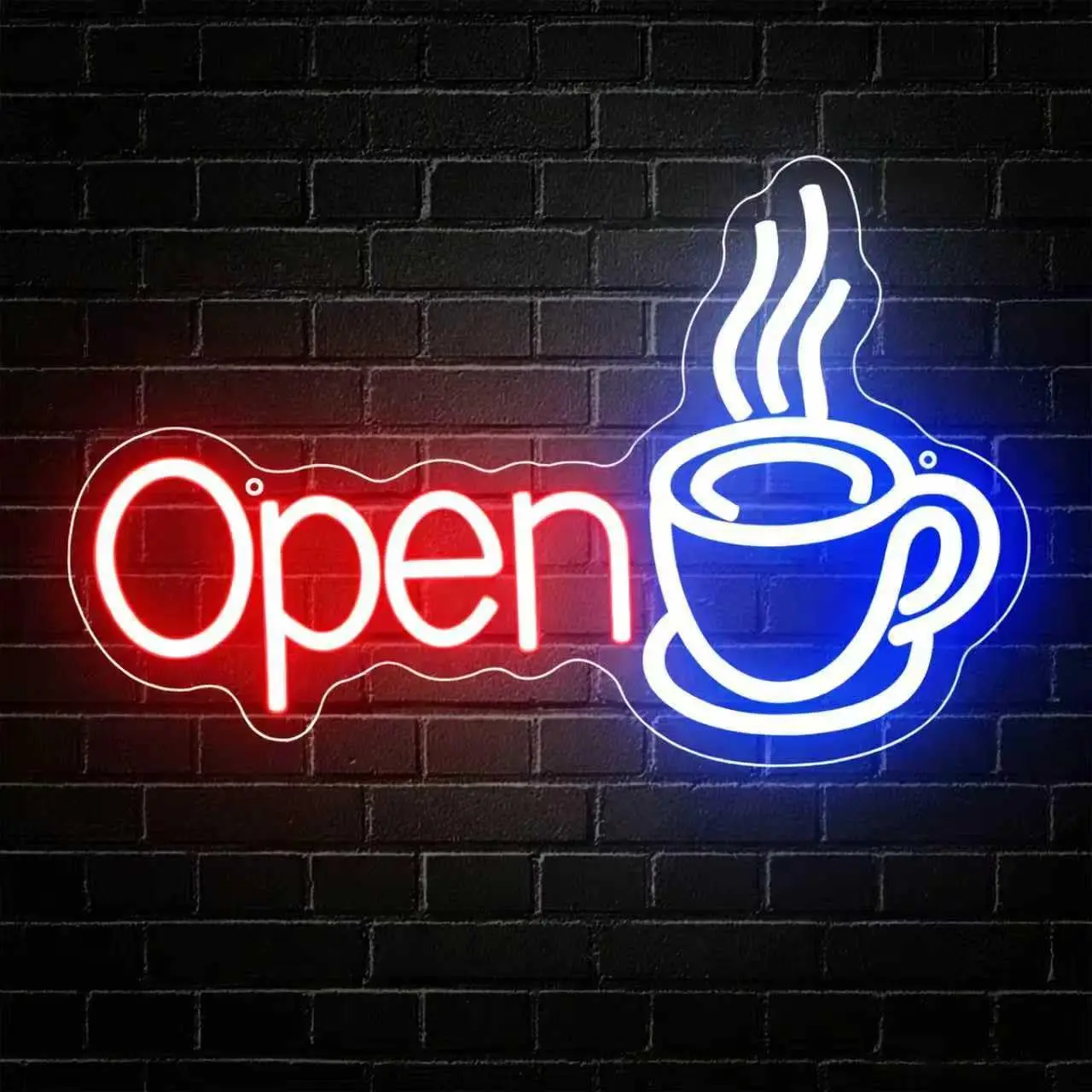 Coffee Open Neon Sign USB Powered Led Neon Light for Bar Coffee Station Cafe Shop Store Decoration Business Art Wall Light
Coffee Open Neon Sign USB Powered Led Neon Light for Bar Coffee Station Cafe Shop Store Decoration Business Art Wall Light