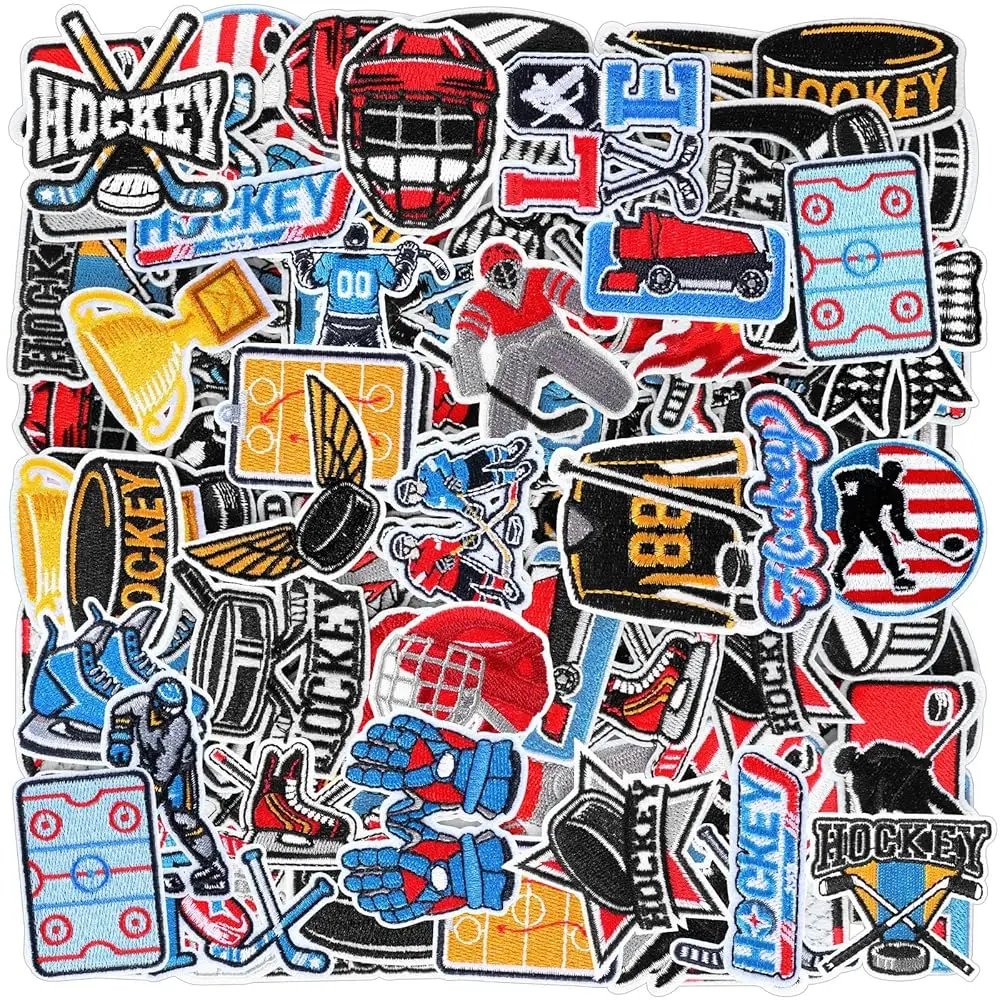 72 Pcs Hockey Iron on Patches Chenille Embroidered Hockey Iron on Hat Patch 36 Style Sport Appliques for Hat Cap Clothes DIY
72 Pcs Hockey Iron on Patches Chenille Embroidered Hockey Iron on Hat Patch 36 Style Sport Appliques for Hat Cap Clothes DIY