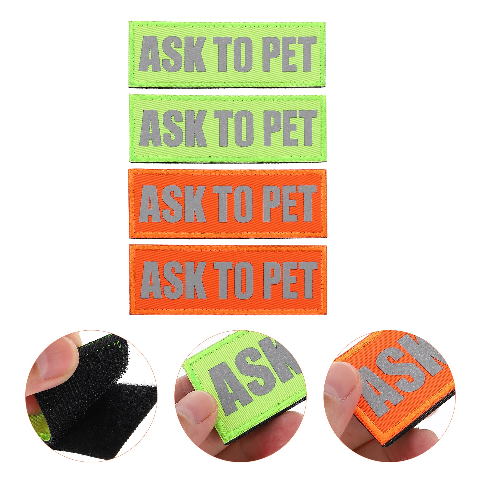 4 Pcs Pet Strap Professional Vest Patches Decor for Clothing Nylon Harness Collar Work
4 Pcs Pet Strap Professional Vest Patches Decor for Clothing Nylon Harness Collar Work