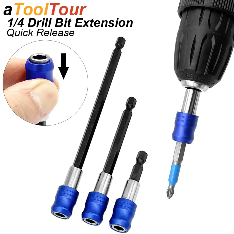 Quick Release Screwdriver Drill Bit Extension Magnetic 1/4 Head Transfer Lever Selflocking Adapter Rod for Electric Power Drill
Quick Release Screwdriver Drill Bit Extension Magnetic 1/4 Head Transfer Lever Selflocking Adapter Rod for Electric Power Drill