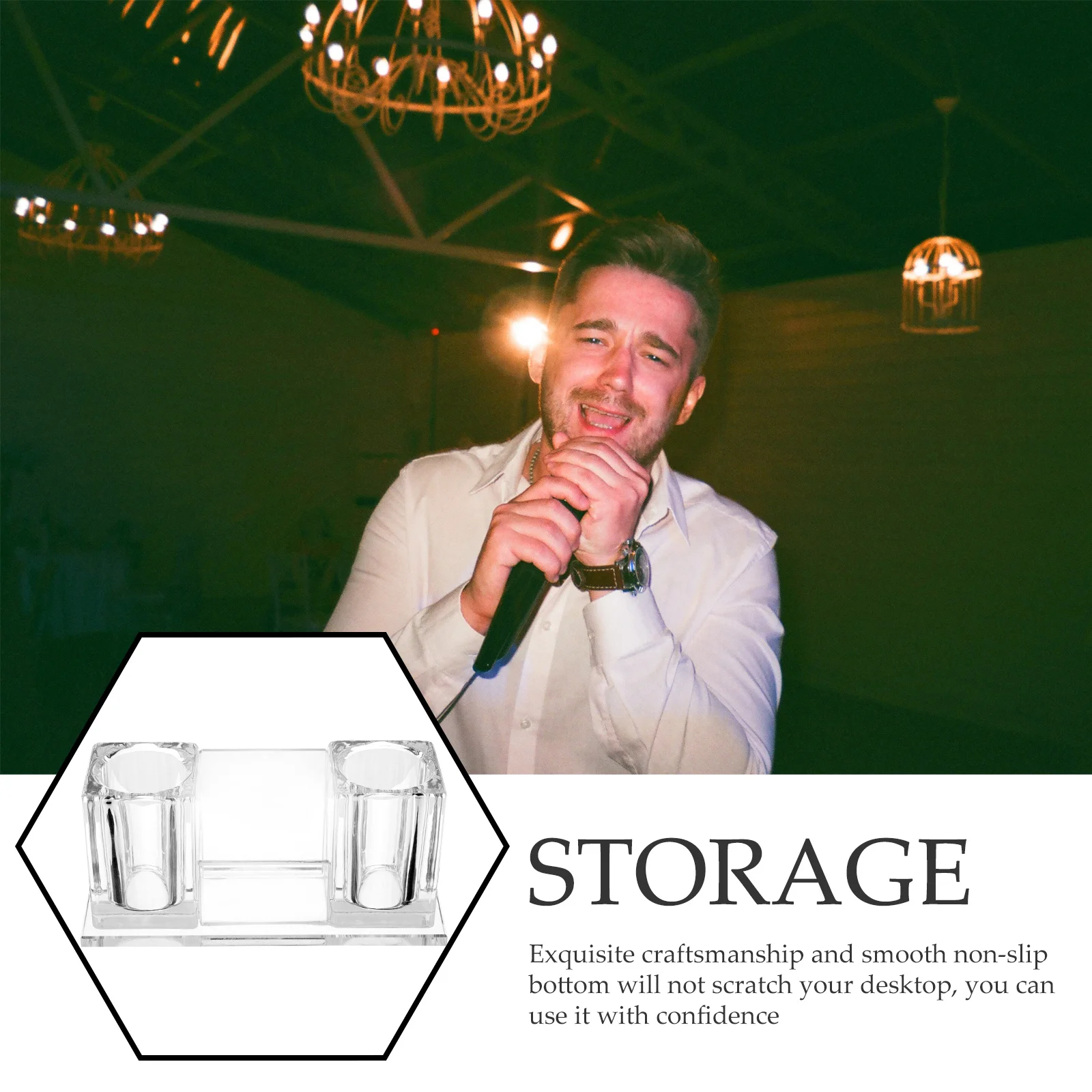 Crystal Microphone Stand Acrylic Desktop Mic Holder For Office Studio Home Tabletop Base Smooth Non-Slip
Crystal Microphone Stand Acrylic Desktop Mic Holder For Office Studio Home Tabletop Base Smooth Non-Slip