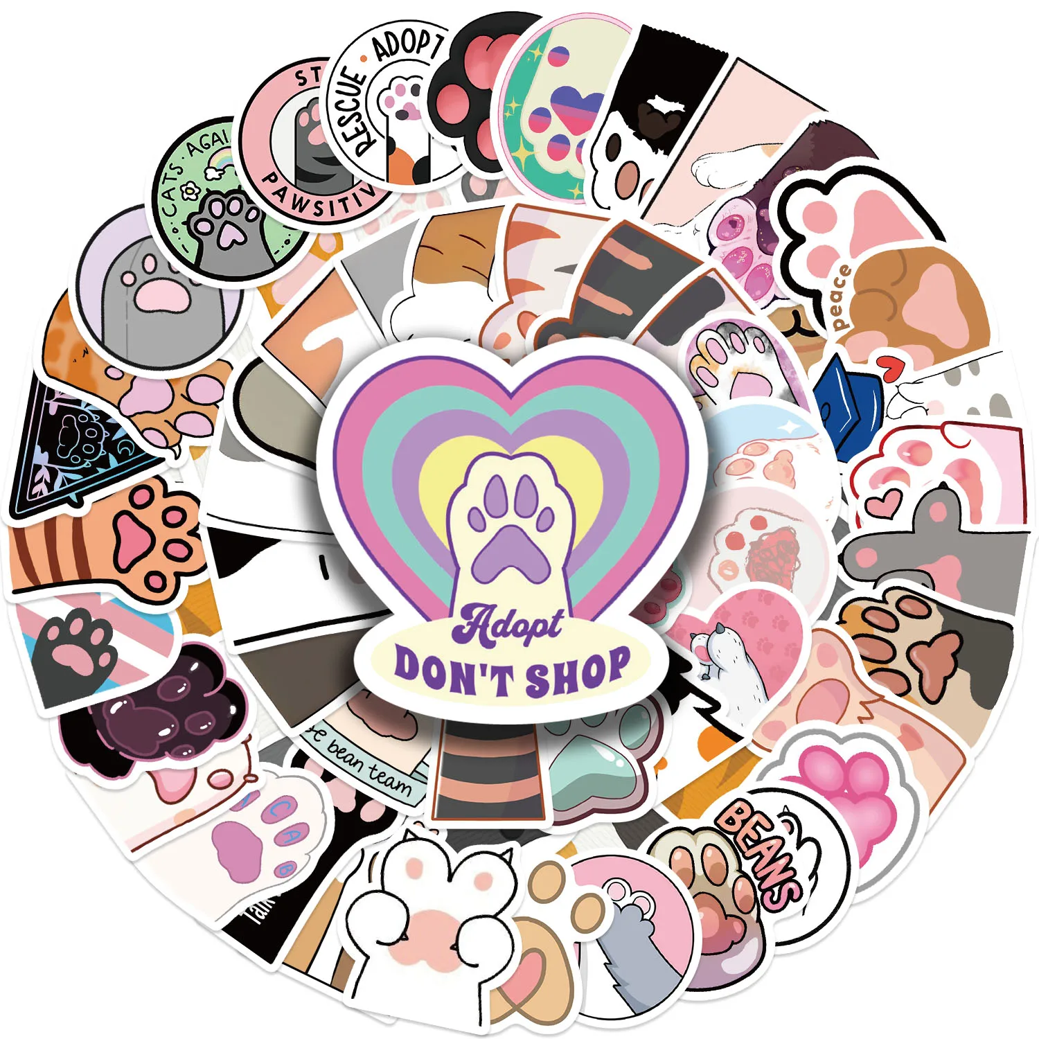 61Pcs,Cat's paw Sticker, suitable for suitcases laptops skateboards phone cases,waterproofsticker
61Pcs,Cat's paw Sticker, suitable for suitcases laptops skateboards phone cases,waterproofsticker