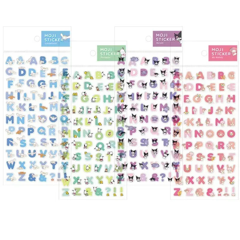 2025 Sanrio mymelody Kuromi Cinnamoroll Pochacco Letter Cartoon Sticker for Planner Album Scrapbooking Stationery Kids gift
2025 Sanrio mymelody Kuromi Cinnamoroll Pochacco Letter Cartoon Sticker for Planner Album Scrapbooking Stationery Kids gift