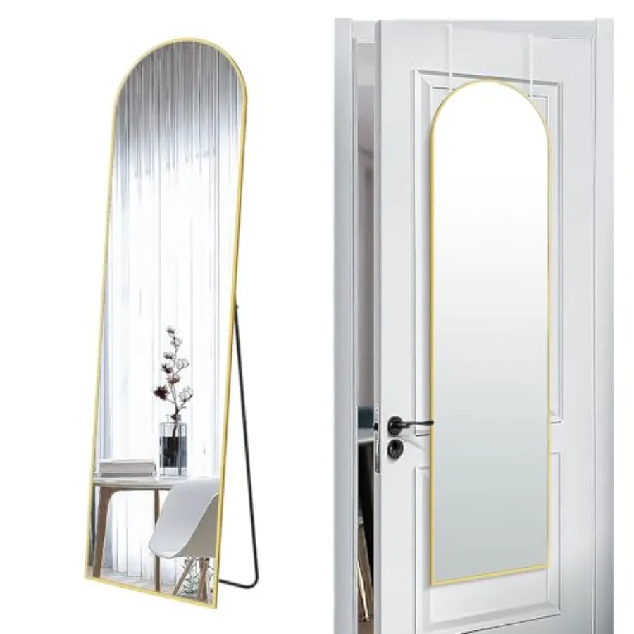 57x16 Door Hanging Full Length Mirror Floor Stand Height 5.7ft just Body in1.3ft / Wall Mounted Metal Frame Arch Dressing Mirro
57x16 Door Hanging Full Length Mirror Floor Stand Height 5.7ft just Body in1.3ft / Wall Mounted Metal Frame Arch Dressing Mirro