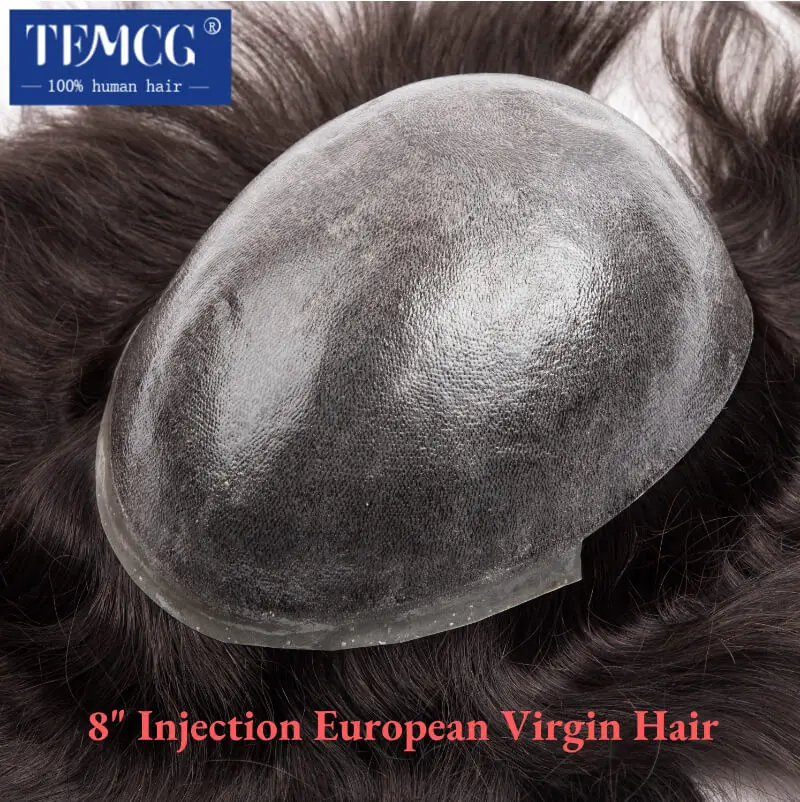 8 Injection European Virgin Hair System Men Wig 0.06-0.08mm Thin Skin Male Hair Prosthesis Hairline Invisible Men's Hair Piece
8 Injection European Virgin Hair System Men Wig 0.06-0.08mm Thin Skin Male Hair Prosthesis Hairline Invisible Men's Hair Piece
