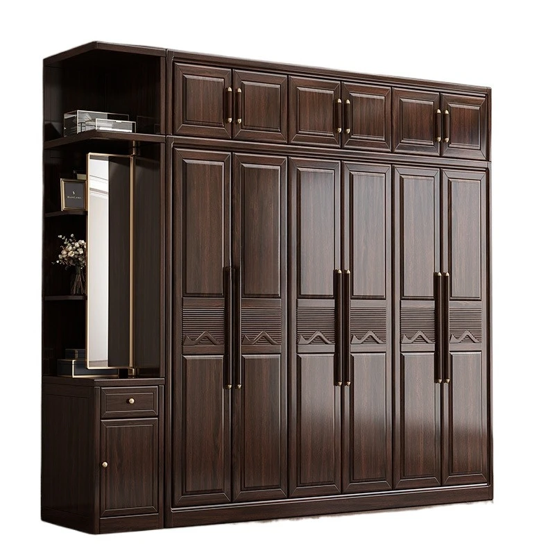 New Chinese-style purple gold sandalwood solid wood wardrobe household bedroom cabinet bed furniture full set of large-capacity
New Chinese-style purple gold sandalwood solid wood wardrobe household bedroom cabinet bed furniture full set of large-capacity