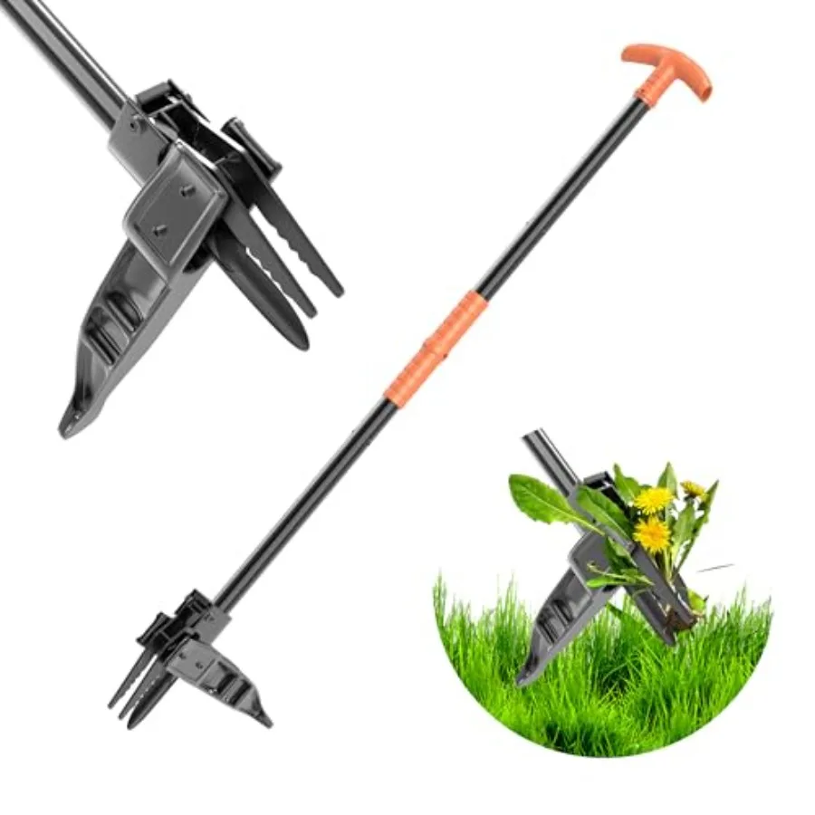 Weed Puller Tool,43" Iron Stand-Up - No Bend Push-Pull Weeding Tool with Foot Pedal, Extra Long Handle Dandelion Remover for Law
Weed Puller Tool,43" Iron Stand-Up - No Bend Push-Pull Weeding Tool with Foot Pedal, Extra Long Handle Dandelion Remover for Law