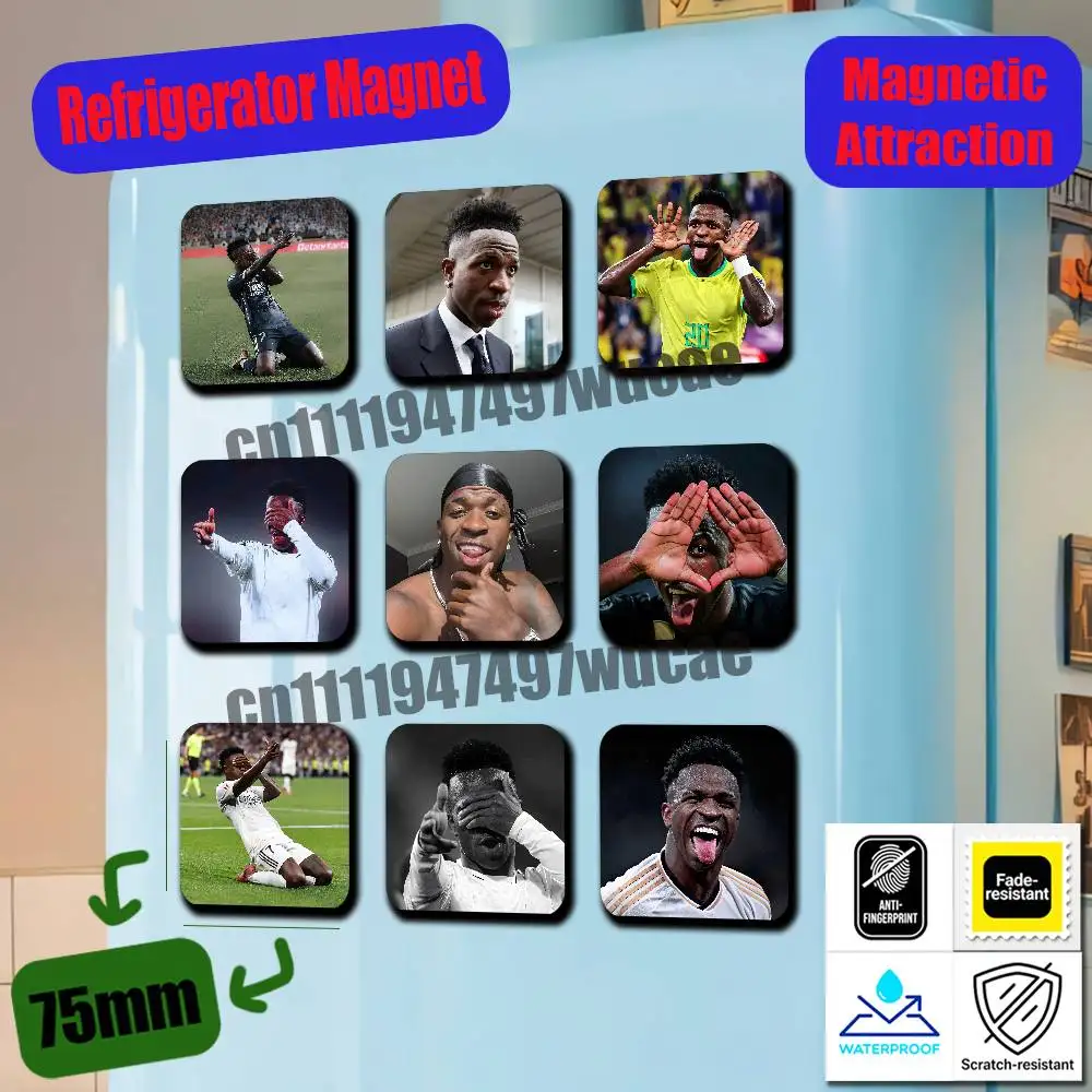 For V-Vinicius Junior V-Vini jr Refrigerator Magnets Metal Cabinet Custom Fridge Freezer Magnetic Cards Cover
For V-Vinicius Junior V-Vini jr Refrigerator Magnets Metal Cabinet Custom Fridge Freezer Magnetic Cards Cover