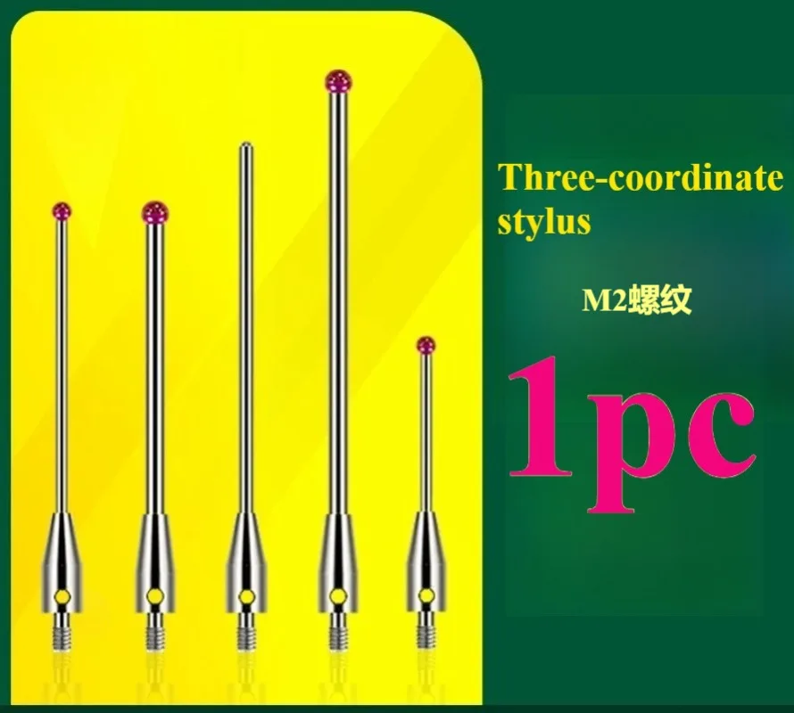 1pc Three Coordinate Measuring Needle Ruby Ball Head 0.5mm M2 Thread Probe for Renishaw
1pc Three Coordinate Measuring Needle Ruby Ball Head 0.5mm M2 Thread Probe for Renishaw