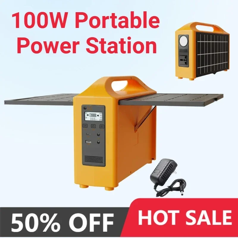 Портативная электростанция 100 Вт, 110 В, 220 В, солнечный генератор, мобильная электростанция с солнечной панелью, внешний аккумулятор 24000 мАч для кемпинга
Портативная электростанция 100 Вт, 110 В, 220 В, солнечный генератор, мобильная электростанция с солнечной панелью, внешний аккумулятор 24000 мАч для кемпинга