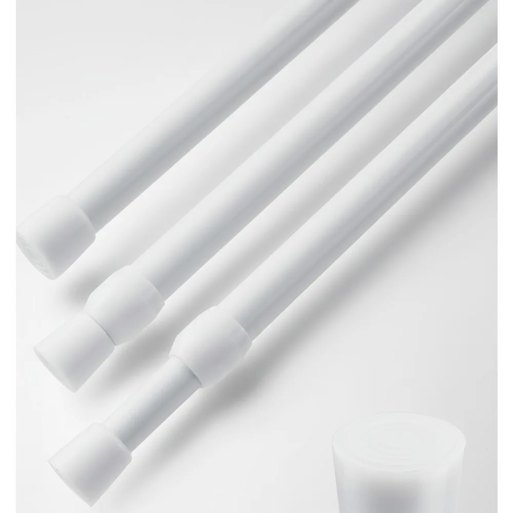 Adjustable Spring Tension Curtain Rod No Drilling for Windows Bathroom Cabinets Wardrobes White
Adjustable Spring Tension Curtain Rod No Drilling for Windows Bathroom Cabinets Wardrobes White