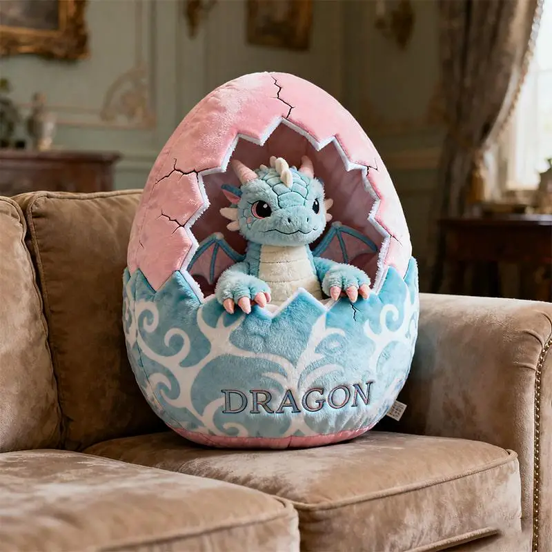 Personalized Dragon Egg Companion Pillow, Custom Name Fantasy Plush, Gift for Dragon Lovers
Personalized Dragon Egg Companion Pillow, Custom Name Fantasy Plush, Gift for Dragon Lovers
