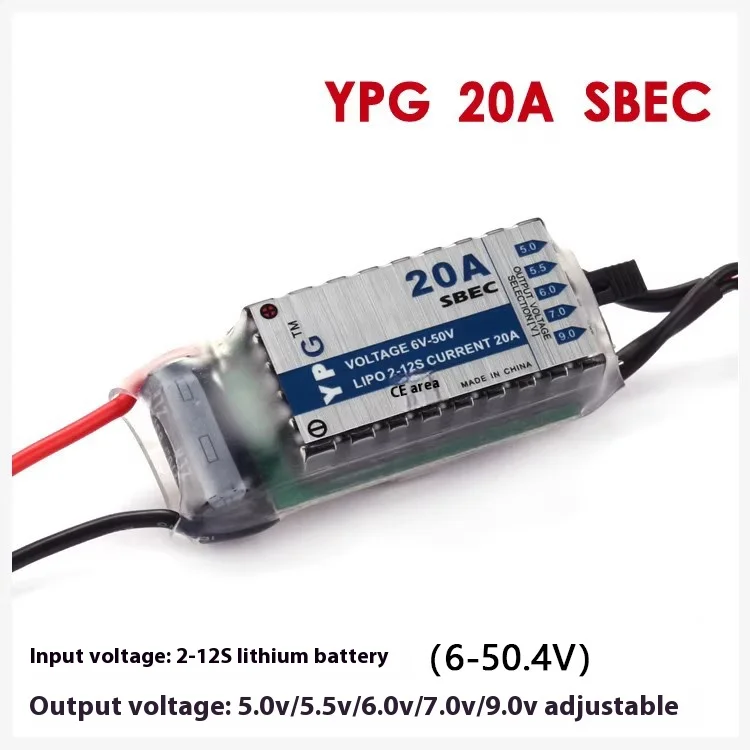 YPG Series Brushless Motor Regulator Set Remote Control Hobby Parts 2-12S 20A SBEC UBEC Voltage Module for RC Toys
YPG Series Brushless Motor Regulator Set Remote Control Hobby Parts 2-12S 20A SBEC UBEC Voltage Module for RC Toys