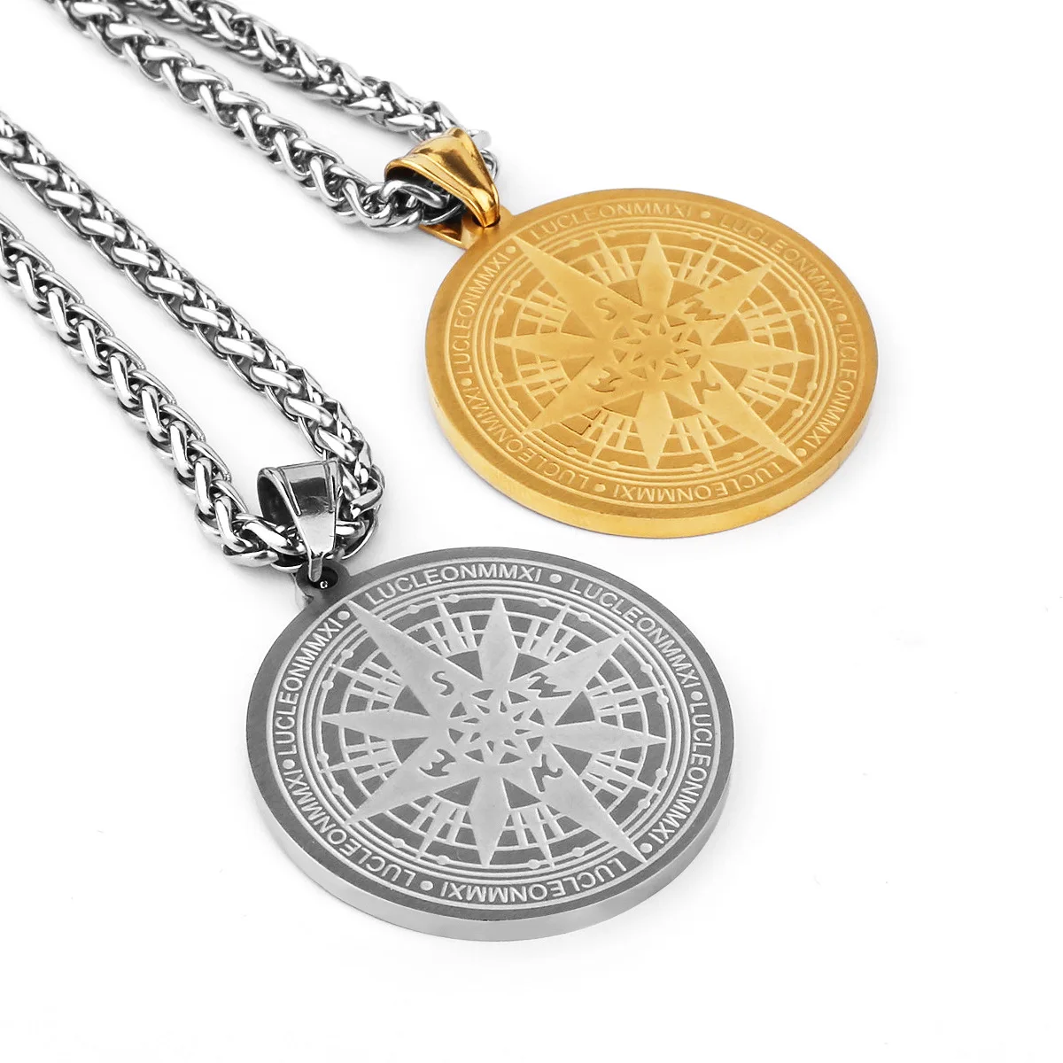 Simple Viking Gold Compass Street Hip Hop Necklace Versatile Stainless Steel Pendant Necklace for Men and Women
Simple Viking Gold Compass Street Hip Hop Necklace Versatile Stainless Steel Pendant Necklace for Men and Women
