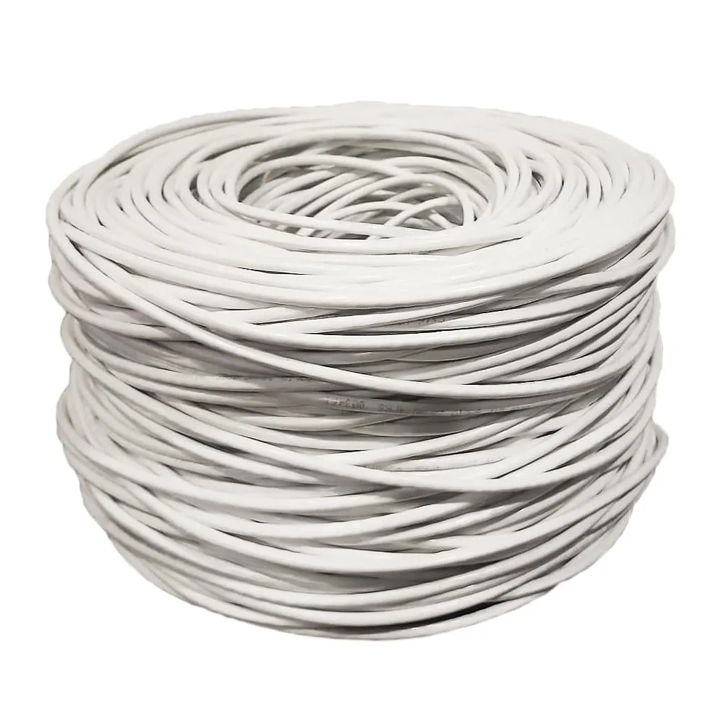 CAT6 Ethernet Cable 1000ft Bulk Network LAN Wire 23AWG Solid CCA UTP 550MHz High-Speed Internet Cable Gaming
CAT6 Ethernet Cable 1000ft Bulk Network LAN Wire 23AWG Solid CCA UTP 550MHz High-Speed Internet Cable Gaming