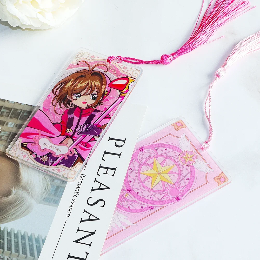 Pink cute Cardcaptor Sakura Tassel graphic acrylic bookmark creative room party decoration pendant card collection gift
Pink cute Cardcaptor Sakura Tassel graphic acrylic bookmark creative room party decoration pendant card collection gift