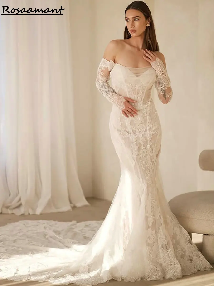 Очаровательные иллюзионные свадебные платья без бретелек русалки со съемными рукавами и аппликациями, кружевные свадебные платья в стиле бохо
Очаровательные иллюзионные свадебные платья без бретелек русалки со съемными рукавами и аппликациями, кружевные свадебные платья в стиле бохо