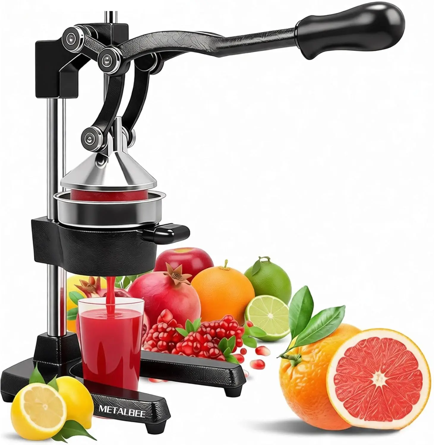 Heavy Duty Cast Iron Juicer Hand Press for Fresh Orange,Pomegranate Juice - Effortless, Stable,for Home and Commercial Use
Heavy Duty Cast Iron Juicer Hand Press for Fresh Orange,Pomegranate Juice - Effortless, Stable,for Home and Commercial Use