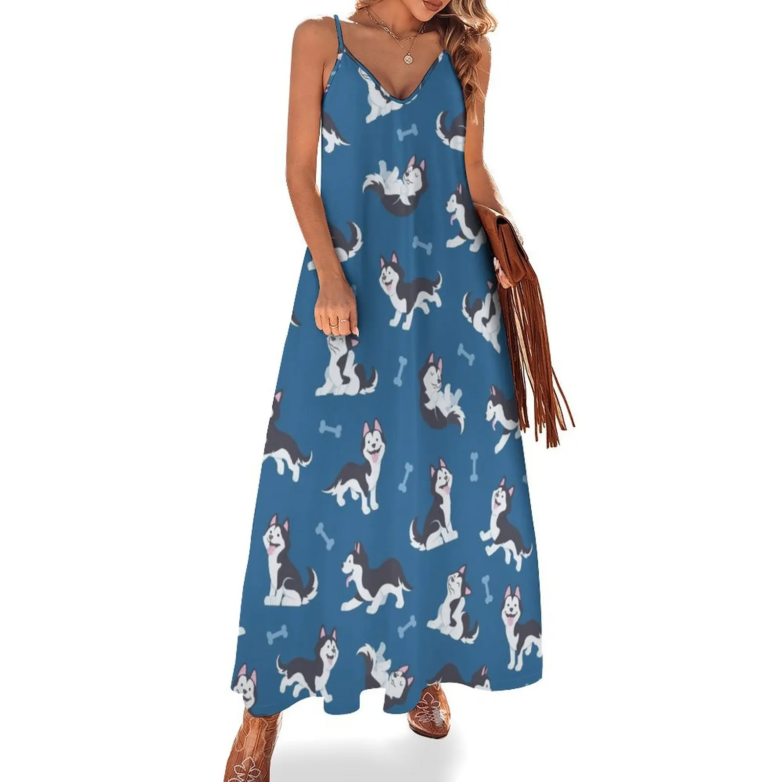 Adorable Siberian Husky Cute Puppy Dog Blue - Pattern Sleeveless Dress dresses for prom dresses for womens Dress
Adorable Siberian Husky Cute Puppy Dog Blue - Pattern Sleeveless Dress dresses for prom dresses for womens Dress