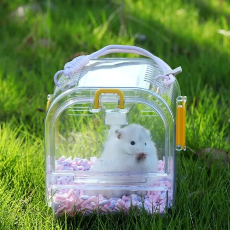 Hamster Carrier Bag Portable Ventilated Golden Hamster Carrying Cage with Kettle Handheld Anti-escape Carrier Small Pet Cage
Hamster Carrier Bag Portable Ventilated Golden Hamster Carrying Cage with Kettle Handheld Anti-escape Carrier Small Pet Cage