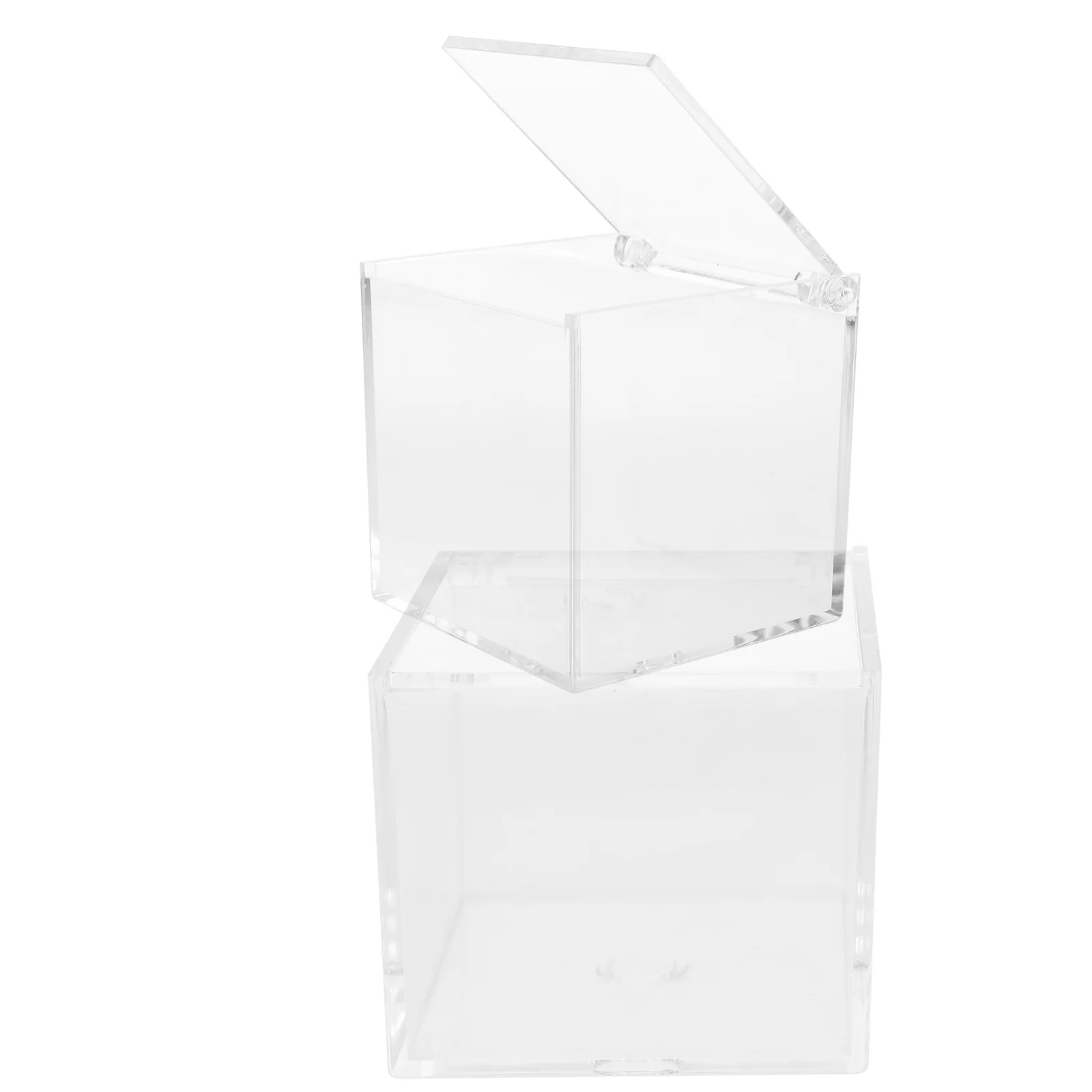 2pcs Acrylic Storage Boxes Clear Display Case for Figurine Model 8cm Transparent Dustproof Collection Box with Lid
2pcs Acrylic Storage Boxes Clear Display Case for Figurine Model 8cm Transparent Dustproof Collection Box with Lid