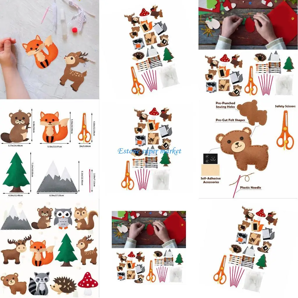 090B Travel Size Kids Craft Set Soft Felt Shapes Sewing Practice Creative Project
090B Travel Size Kids Craft Set Soft Felt Shapes Sewing Practice Creative Project