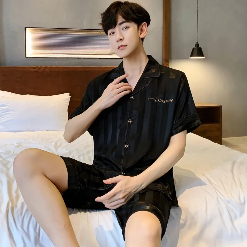 New Hot Sale Of The Season Men's Sleepwear Ice Silk Casual Home Clothes Set Large Size Simple Style Summer Thin Glue Fiber Squar
New Hot Sale Of The Season Men's Sleepwear Ice Silk Casual Home Clothes Set Large Size Simple Style Summer Thin Glue Fiber Squar