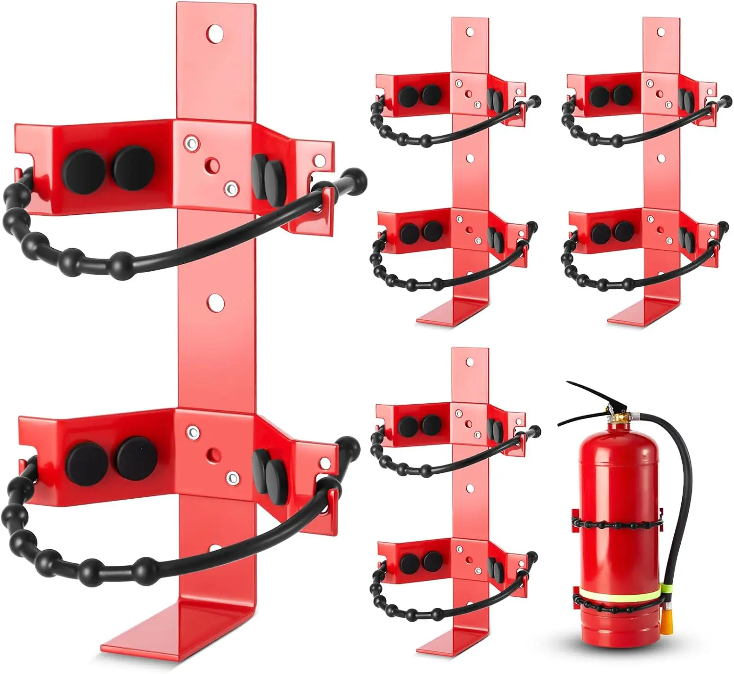 4 Pack Fire Extinguisher Mount Bracket Adjustable, Heavy Duty Holder for 2.5-5lb, Easy Wall Mount for Home Truck RV Boat
4 Pack Fire Extinguisher Mount Bracket Adjustable, Heavy Duty Holder for 2.5-5lb, Easy Wall Mount for Home Truck RV Boat