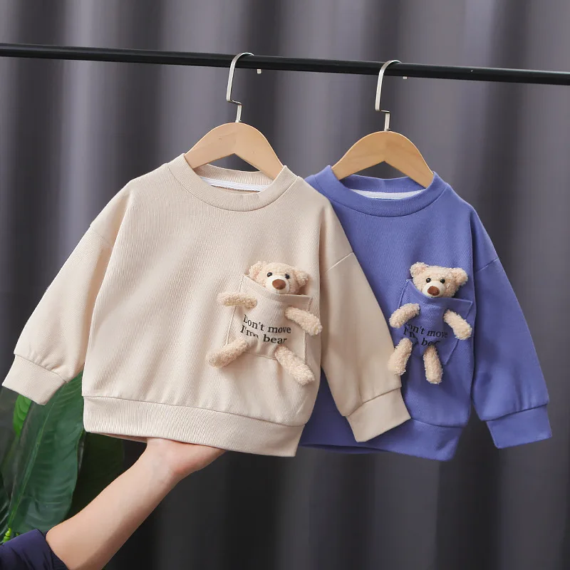 1 2 4 6 8 Years Baby Boys Sweatshirt Spring Kids Jacket Autumn Tops Cute Bear Pullover Children's Sweater Toddler Girls Clothes
1 2 4 6 8 Years Baby Boys Sweatshirt Spring Kids Jacket Autumn Tops Cute Bear Pullover Children's Sweater Toddler Girls Clothes