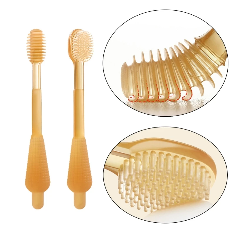 2pcs/set Baby Silicone Tongue Brush Infant Toddler Oral Care Toothbrush Training Teeth Brush with Cover BPA Free
2pcs/set Baby Silicone Tongue Brush Infant Toddler Oral Care Toothbrush Training Teeth Brush with Cover BPA Free