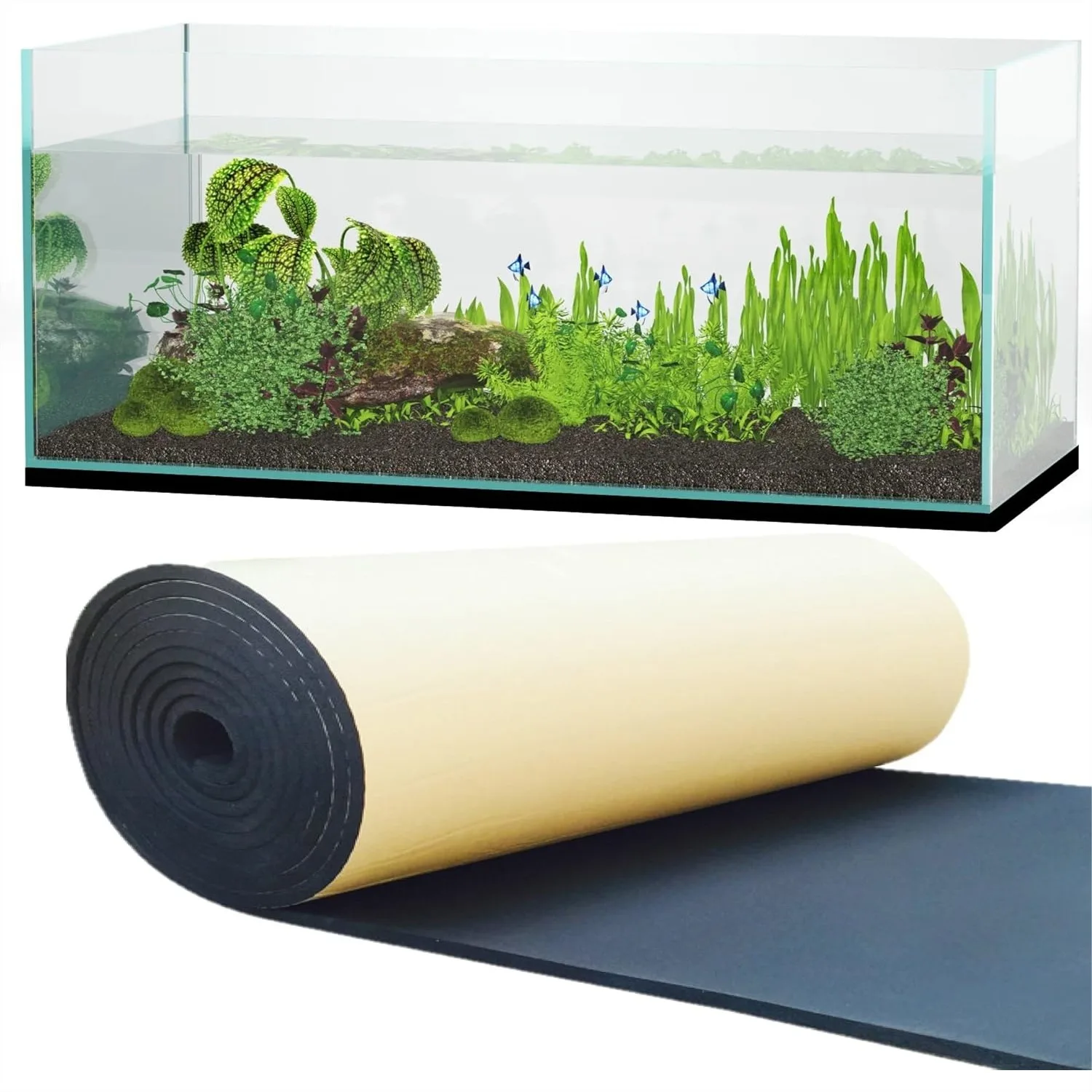 Aquarium Leveling Mat Compressible Neoprene Foam Water Resistant Heavy Duty Support Easy to Cut for Fish Tank Stability Black
Aquarium Leveling Mat Compressible Neoprene Foam Water Resistant Heavy Duty Support Easy to Cut for Fish Tank Stability Black