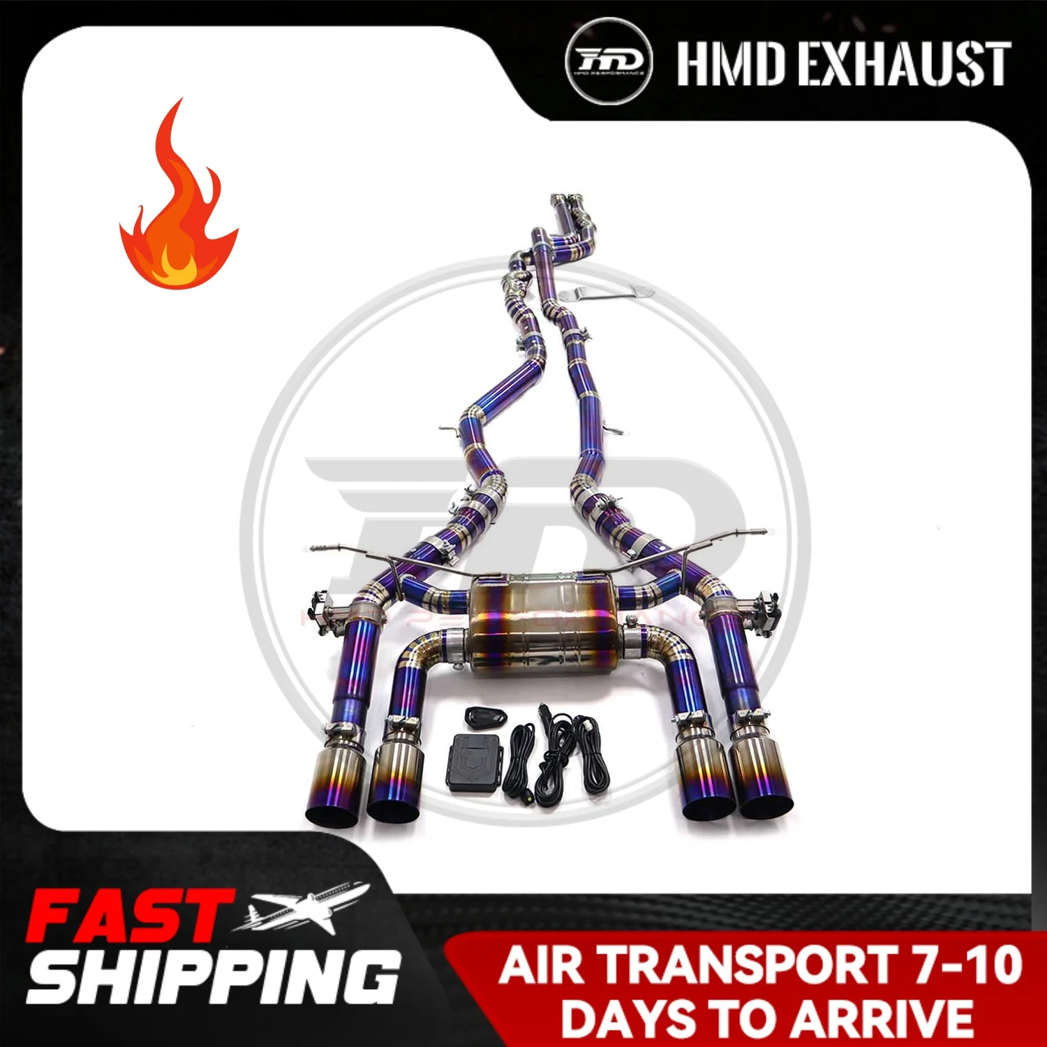 HMD Titanium Exhaust Catback System full sets Performance Middle Pipe for BMW M3 M4 F8X Engine Muffler With Valve
HMD Titanium Exhaust Catback System full sets Performance Middle Pipe for BMW M3 M4 F8X Engine Muffler With Valve