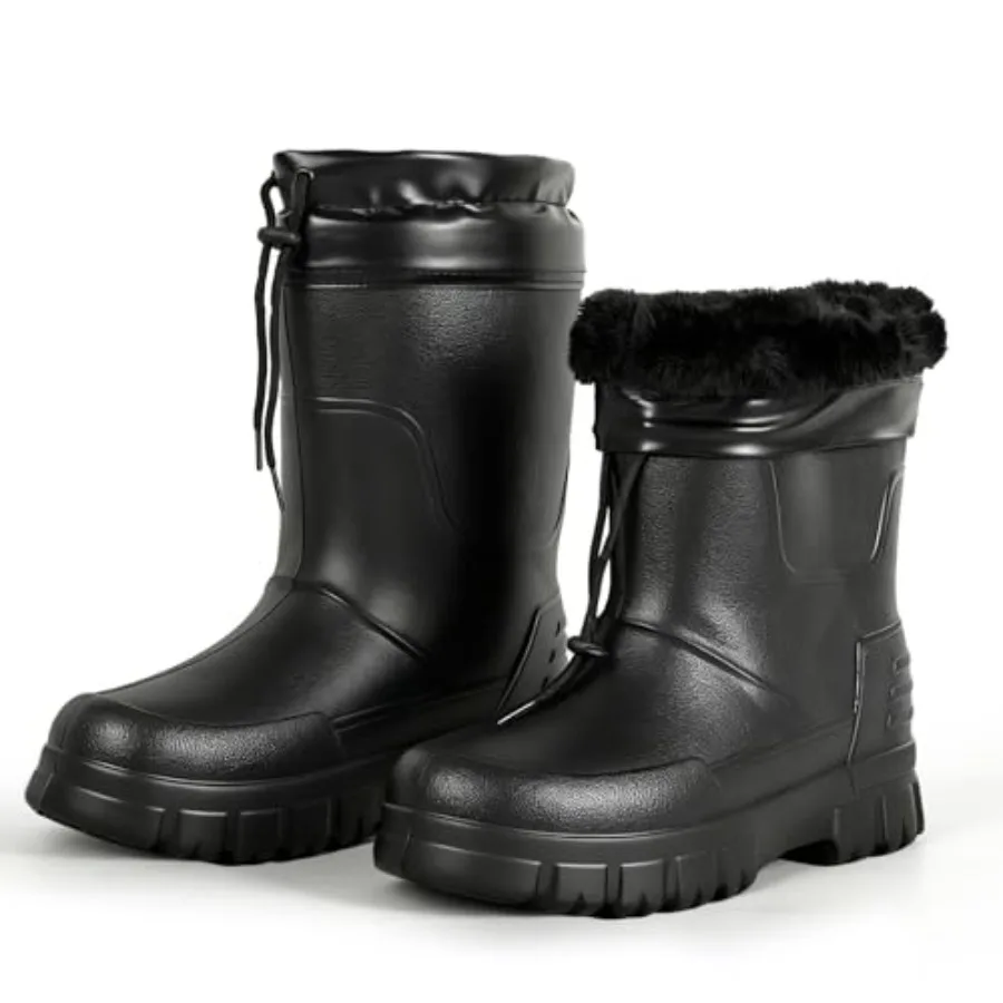 Men's Snow Boots Waterproof - Winter Rain Boots for Men Women Tall Warm Winter Boots Lightweight and Durable Upgraded Work Boot
Men's Snow Boots Waterproof - Winter Rain Boots for Men Women Tall Warm Winter Boots Lightweight and Durable Upgraded Work Boot