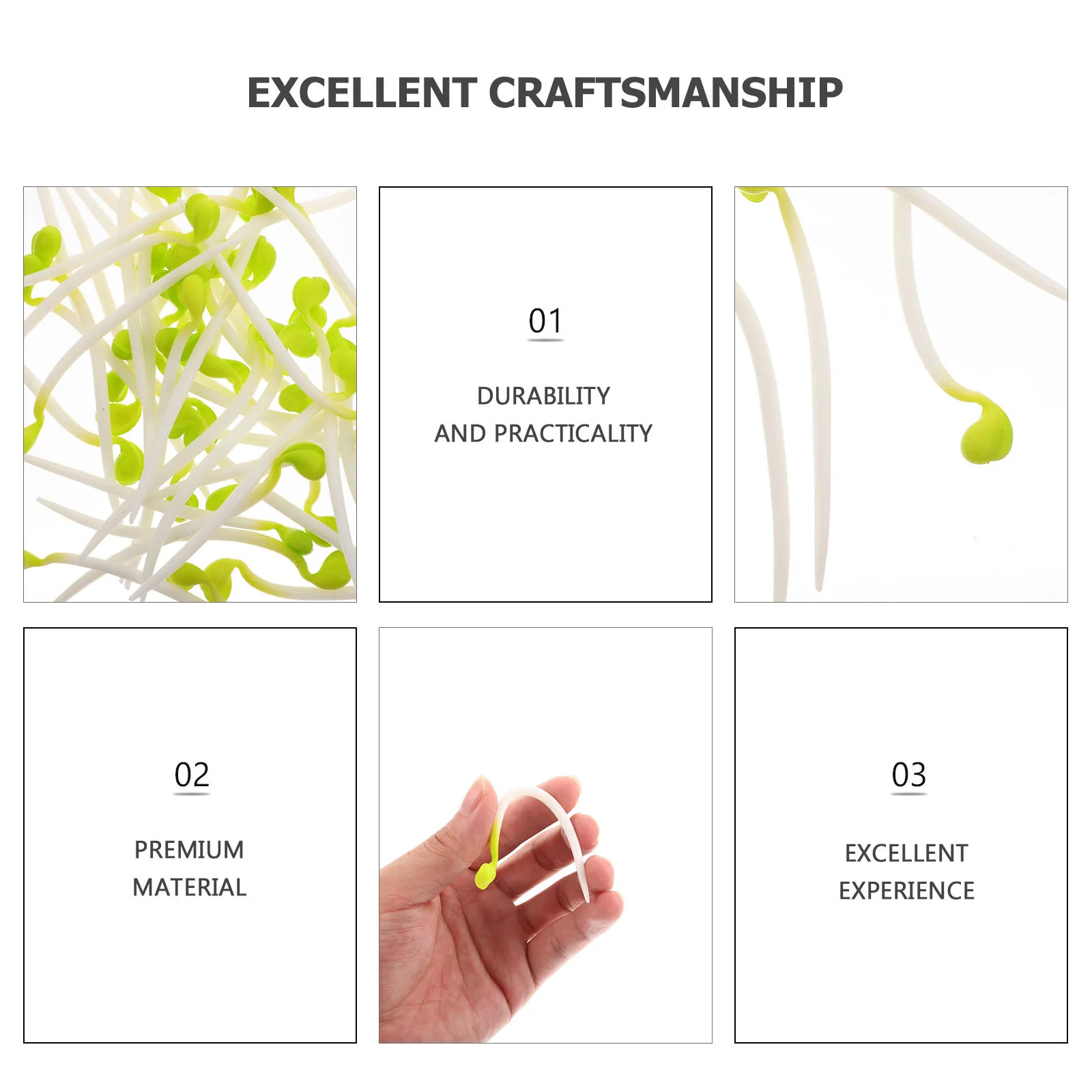 50Pcs Lifelike Sprout Decor Artificial Vegetable Decorations Photoing Food Prop for Store Display Kitchen Decoration Accessories
50Pcs Lifelike Sprout Decor Artificial Vegetable Decorations Photoing Food Prop for Store Display Kitchen Decoration Accessories