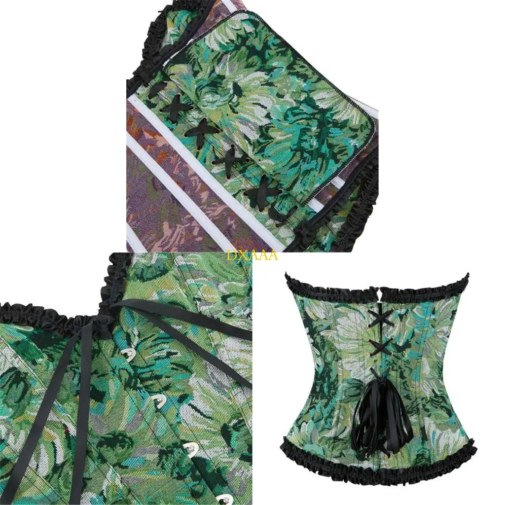 DXAA Elegant Underbust Floral Corset Bustier Underbust Tube Top Waistband for Stage
DXAA Elegant Underbust Floral Corset Bustier Underbust Tube Top Waistband for Stage