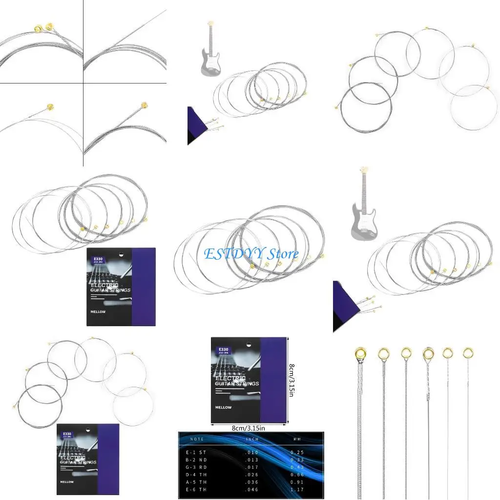 G6DE 6Pcs Guitar Steel String .010 - .046 Guitar Strings for 6 String Electric Guitar Accessory Powerful and Enduring
G6DE 6Pcs Guitar Steel String .010 - .046 Guitar Strings for 6 String Electric Guitar Accessory Powerful and Enduring