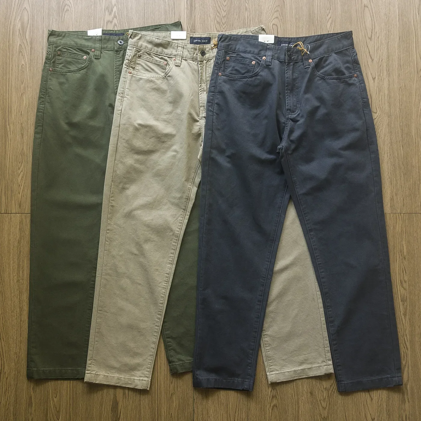 Retro casual washed old twill pants straight five-bag casual pants
Retro casual washed old twill pants straight five-bag casual pants
