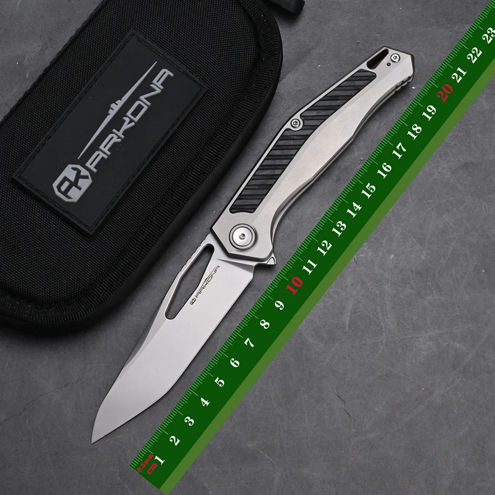 ARKONA Wuotan Flipper Folding Knife M390 Blade TC4 Titanium+CF Handle Outdoor Camping Hunting Survival EDC Tools
ARKONA Wuotan Flipper Folding Knife M390 Blade TC4 Titanium+CF Handle Outdoor Camping Hunting Survival EDC Tools