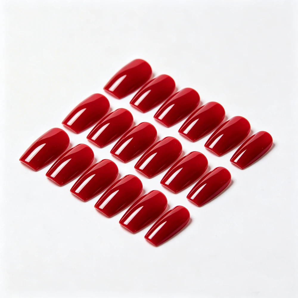 24Pcs Classic Solid Color Press On Nails Shiny Red Medium Coffin False Nails
24Pcs Classic Solid Color Press On Nails Shiny Red Medium Coffin False Nails
