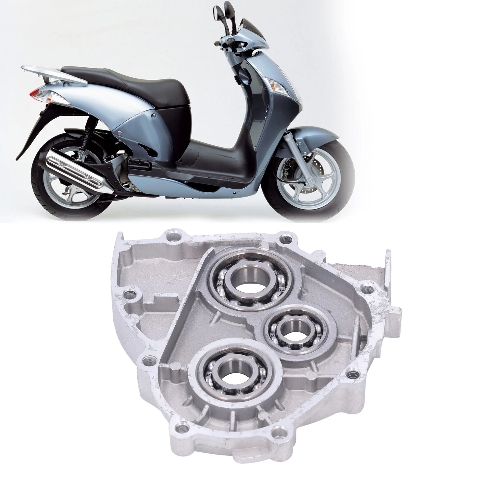 Крышка корпуса Крышка коробки передач с подшипниками и установкой для скутеров с 4-тактными двигателями GY6 объемом 150 куб.см
Крышка корпуса Крышка коробки передач с подшипниками и установкой для скутеров с 4-тактными двигателями GY6 объемом 150 куб.см