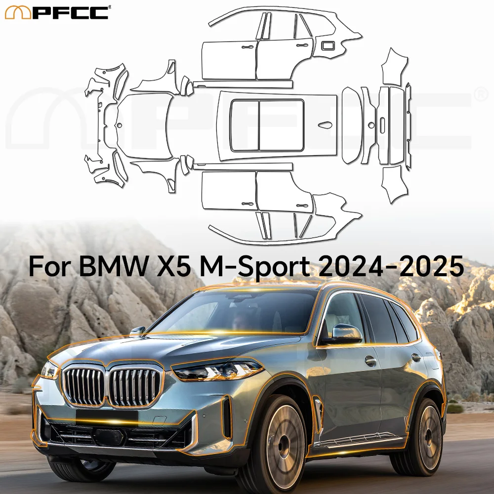 TPU Clear PPF Pre-Cut Paint Protection Film for BMW X5 M-Sport Drive40 50 M60 2024 2025 Self-Healing Anti-Scratch Waterproof
TPU Clear PPF Pre-Cut Paint Protection Film for BMW X5 M-Sport Drive40 50 M60 2024 2025 Self-Healing Anti-Scratch Waterproof
