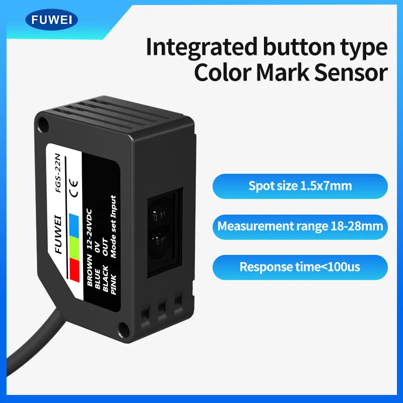 FGS-22N RGB Optical Sensor Recognition Different Color Labels Electric Eye Color Sensor Positioning Induction for Automation
FGS-22N RGB Optical Sensor Recognition Different Color Labels Electric Eye Color Sensor Positioning Induction for Automation