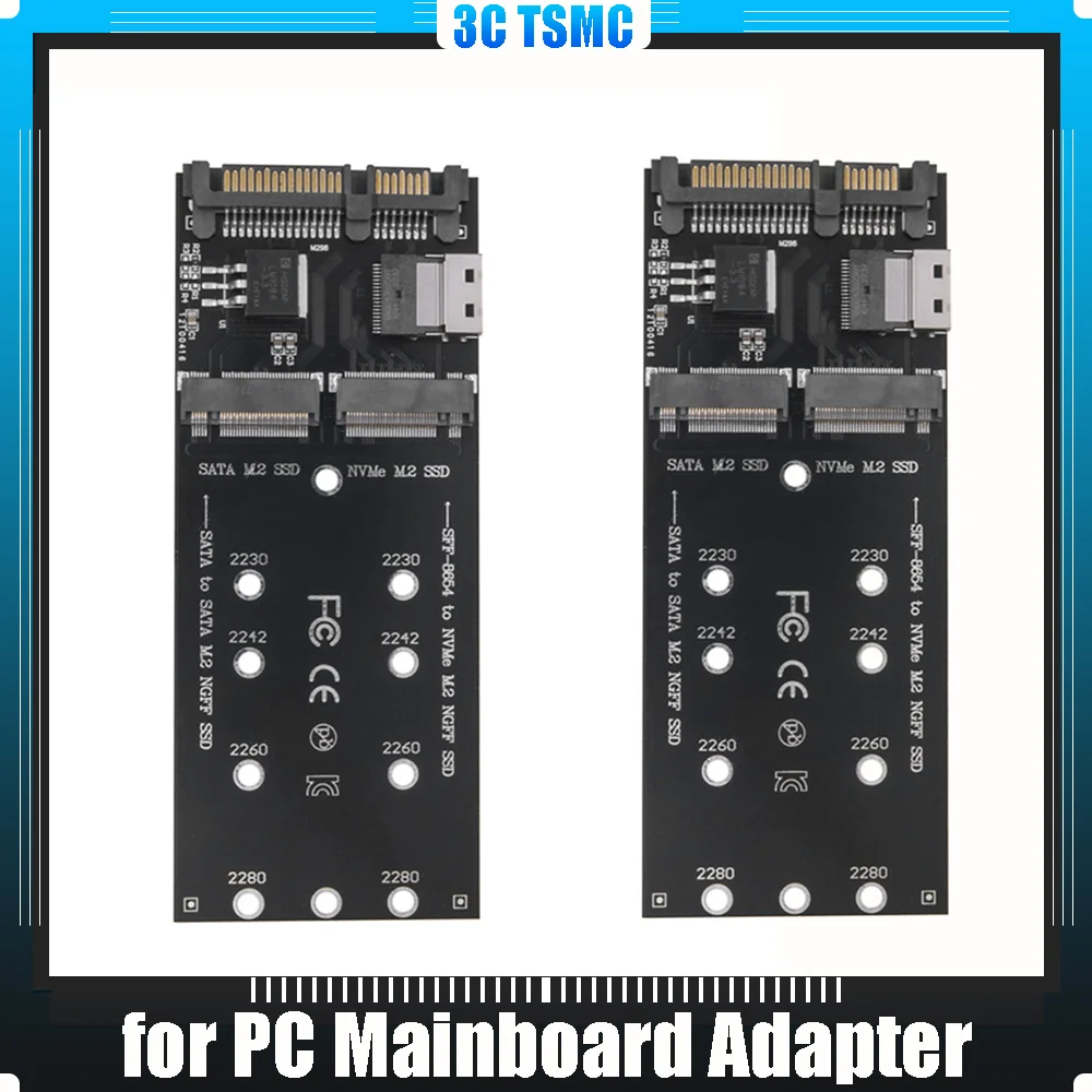 M.2 To SATA Adapter SFF-8654 To M2 NVME SSD Converter 2 in 1 Combo Adapter Converter Riser Board for Computer Mainboard
M.2 To SATA Adapter SFF-8654 To M2 NVME SSD Converter 2 in 1 Combo Adapter Converter Riser Board for Computer Mainboard