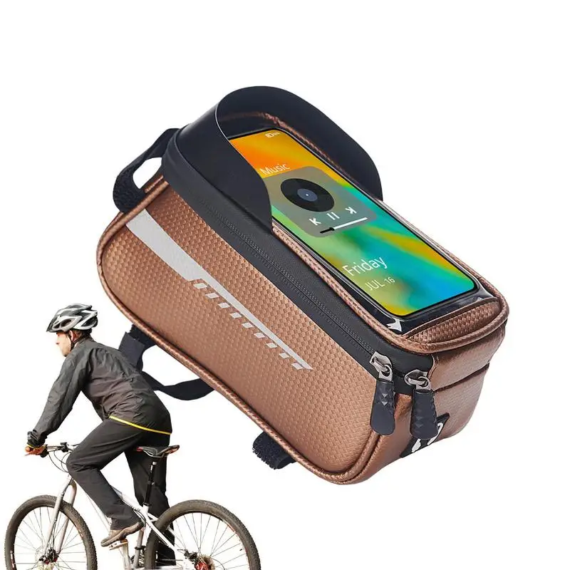Cycling Cell Phone Holder Cycling Front Top Tube Frame Bag Waterproof Scooter Accessories Phone Stand For Foldable Road Mountain
Cycling Cell Phone Holder Cycling Front Top Tube Frame Bag Waterproof Scooter Accessories Phone Stand For Foldable Road Mountain