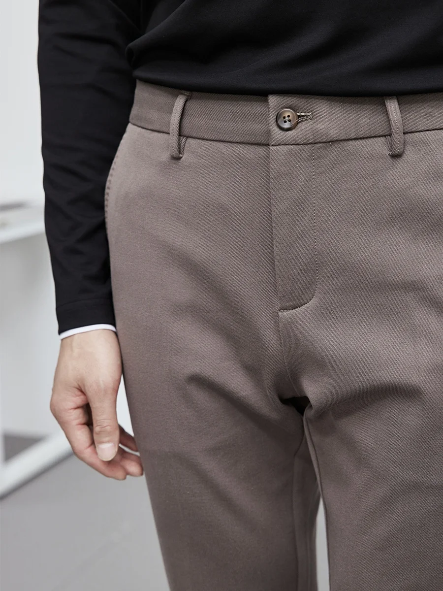 Мужские брюки Busin Casual Slim Fit, осенне-зимние, из хлопкового твила, с вышивкой, удобные, эластичные, прямого кроя
Мужские брюки Busin Casual Slim Fit, осенне-зимние, из хлопкового твила, с вышивкой, удобные, эластичные, прямого кроя