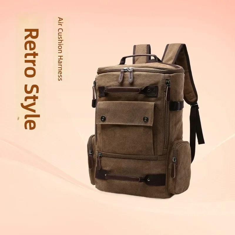 Trendy Canvas Backpack For Men Large Capacity Laptop Bag Casual Multi-purpose Travel Daypack For Daily Outdoor Commute
Trendy Canvas Backpack For Men Large Capacity Laptop Bag Casual Multi-purpose Travel Daypack For Daily Outdoor Commute