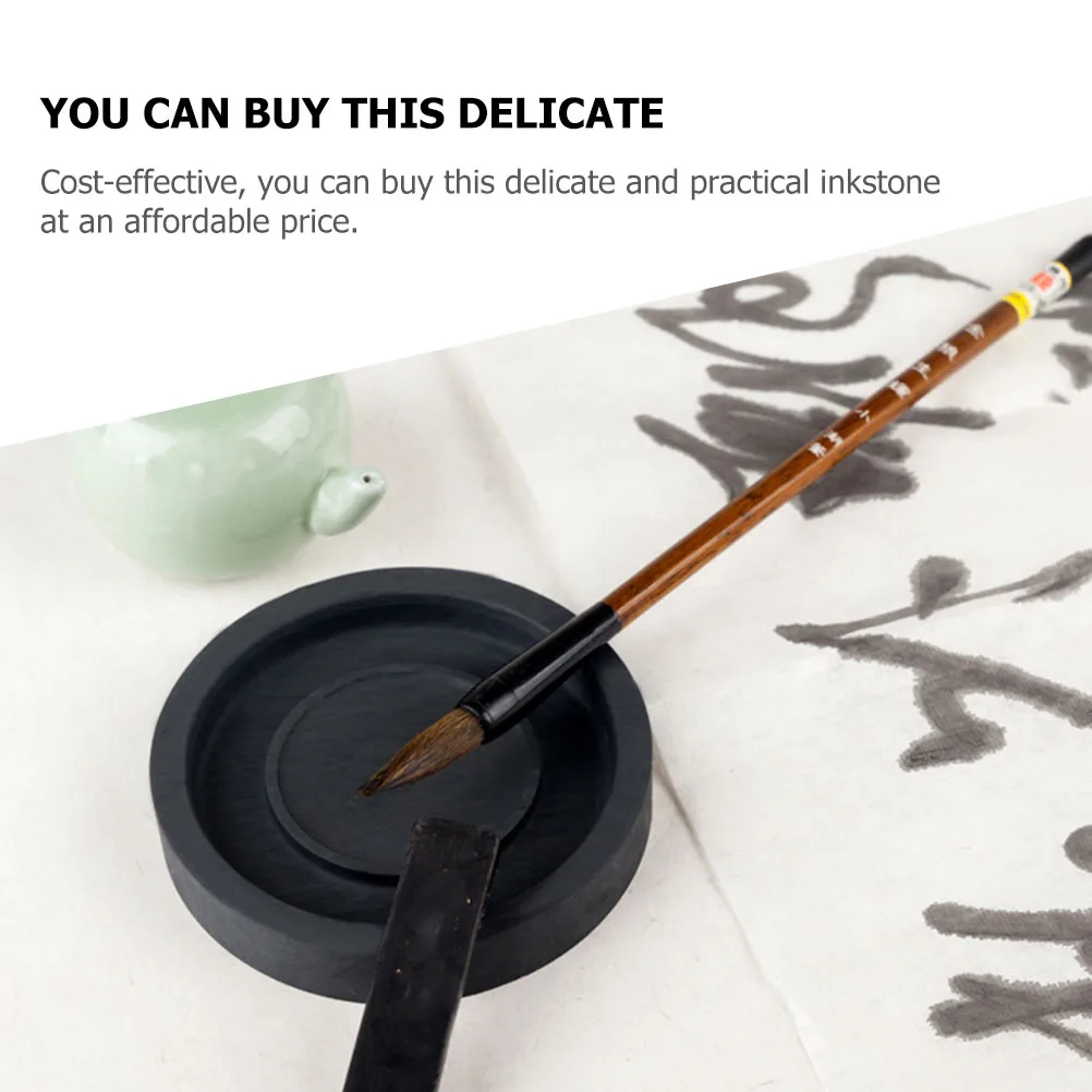 Inkstone with Cover Calligraphy Tool Traditional Chinese Practical Drawing Stone Smooth Ink Grinding Surface Easy Clean
Inkstone with Cover Calligraphy Tool Traditional Chinese Practical Drawing Stone Smooth Ink Grinding Surface Easy Clean