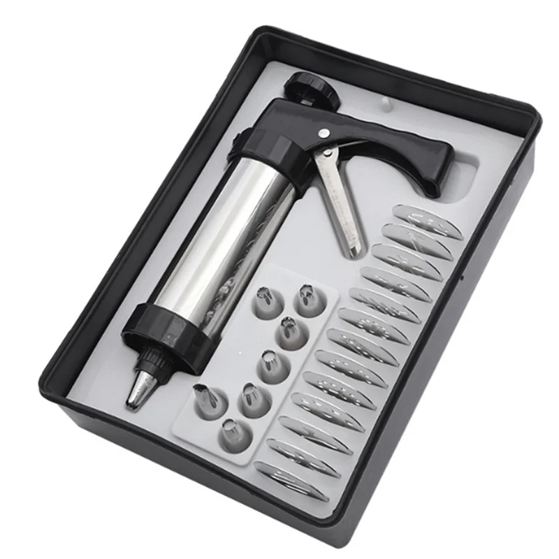 ABGE-Cookie Press Maker Molds Kit Biscuit DIY Cake Mold Cream Dessert Decorating Tools Pastry Machine For Baking Accessories
ABGE-Cookie Press Maker Molds Kit Biscuit DIY Cake Mold Cream Dessert Decorating Tools Pastry Machine For Baking Accessories