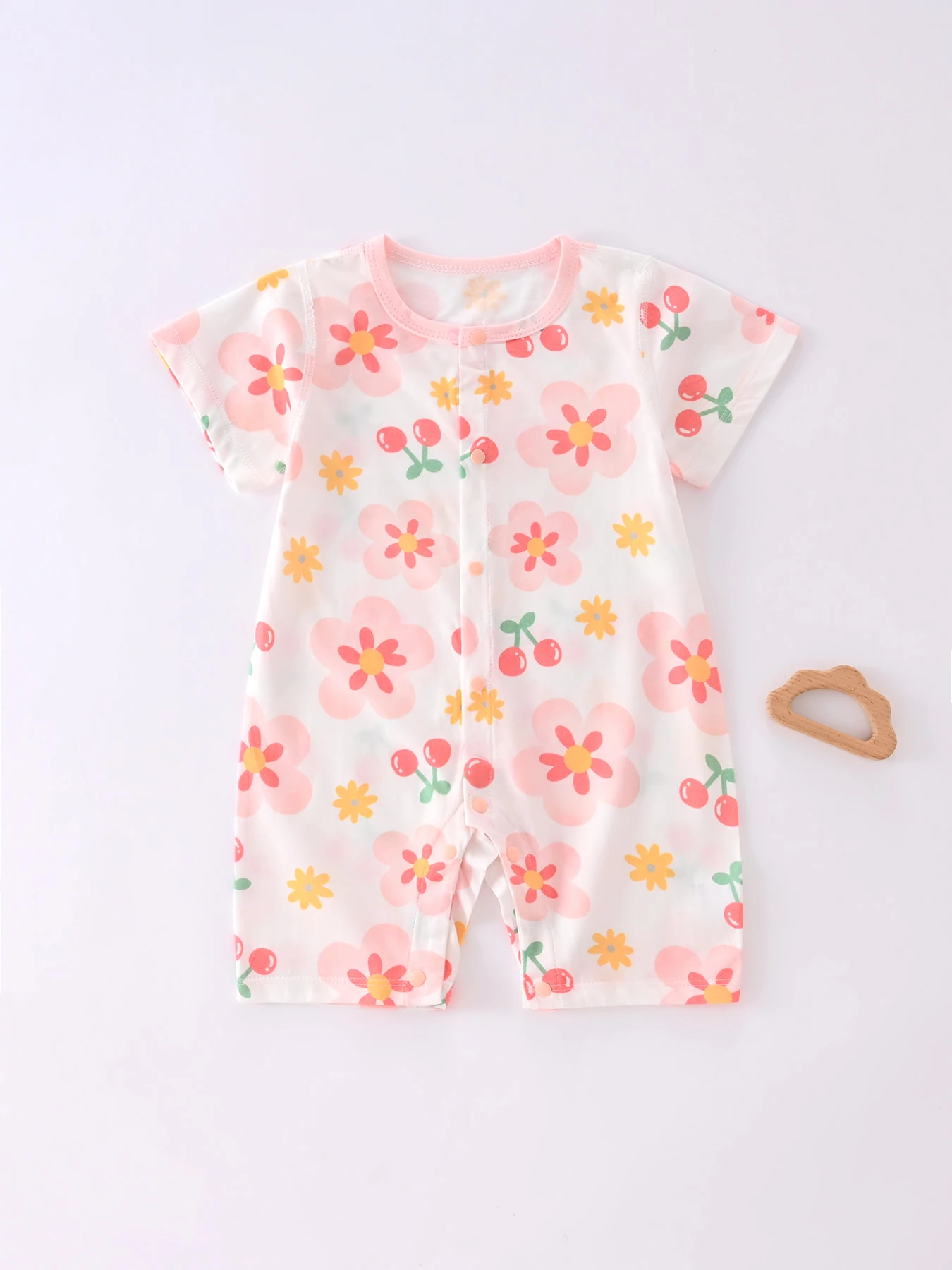 Baby Cotton Bodysuit Summer Short Sleeve Cute Cherry Flower Print Bodysuit Girls Newborn Bodysuit Newborn Gift
Baby Cotton Bodysuit Summer Short Sleeve Cute Cherry Flower Print Bodysuit Girls Newborn Bodysuit Newborn Gift